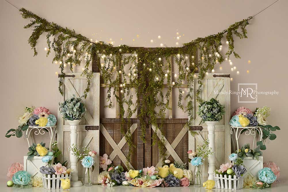 Kate Spring Floral Backdrop Designed by Mandy Ringe Photography - Image 2