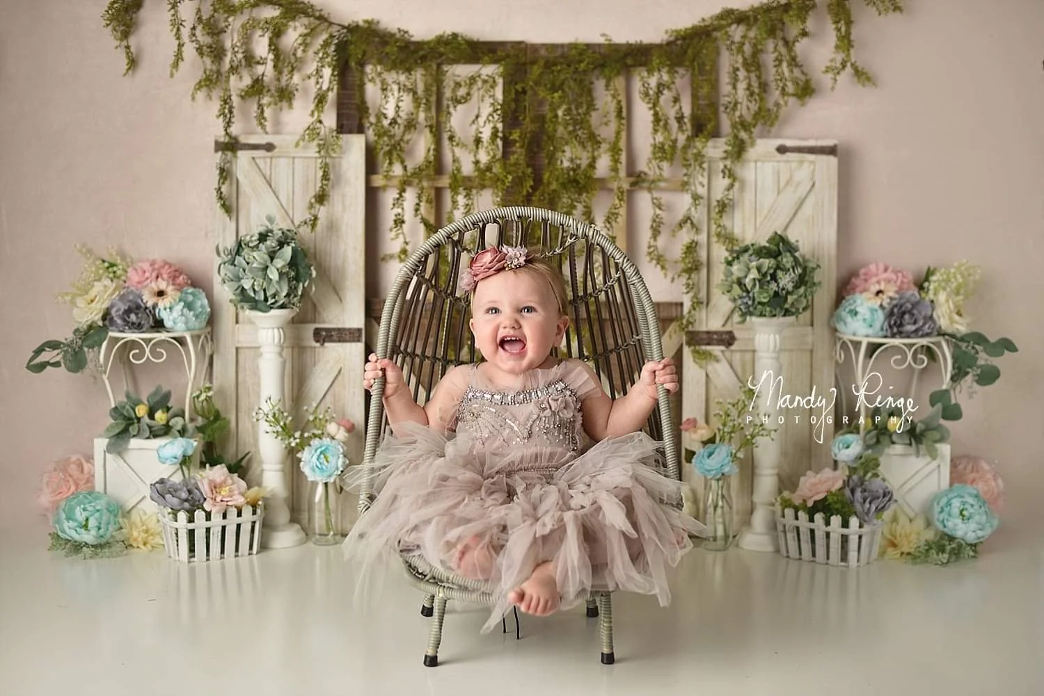 Kate Spring Floral Backdrop Designed by Mandy Ringe Photography - Image 3