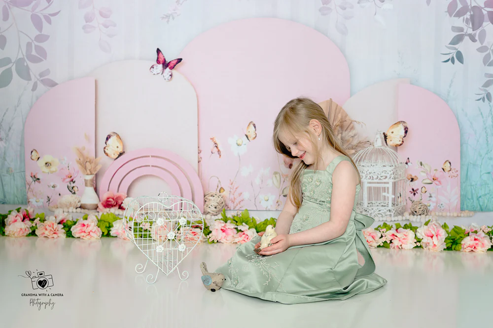 Kate Spring Floral Boho Backdrop Designed by Ashley Paul - Image 4