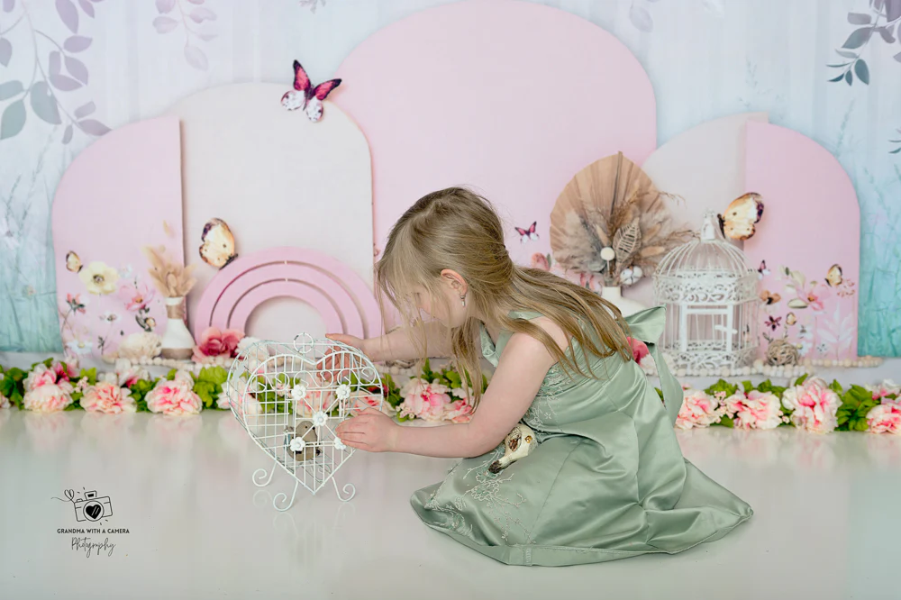 Kate Spring Floral Boho Backdrop Designed by Ashley Paul - Image 7