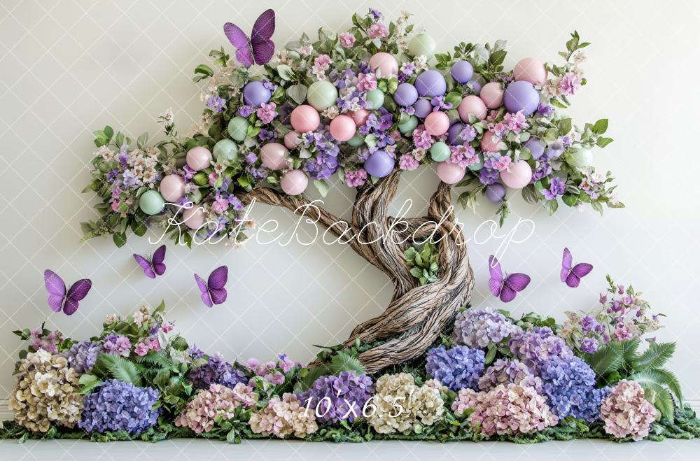 Kate Spring Floral Enchanted Tree Butterflies Backdrop Designed by Patty Robert - Image 4