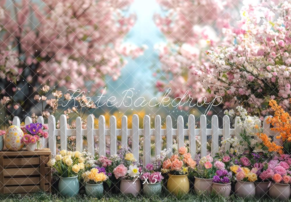 Kate Spring Floral Fence Backdrop Designed by Mini MakeBelieve - Image 3