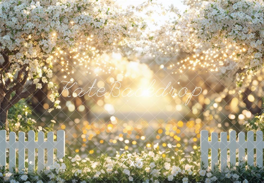 Kate Spring Floral Garden Sunlight Backdrop Designed by Mini MakeBelieve - Image 2