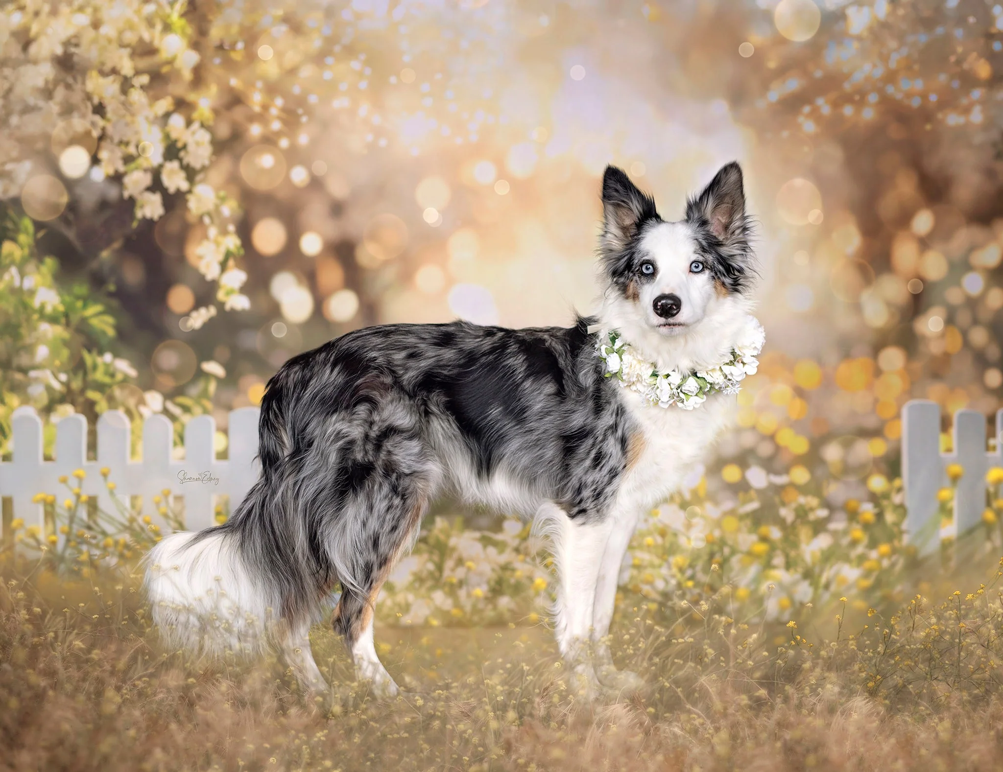 Kate Spring Floral Garden Sunlight Backdrop Designed by Mini MakeBelieve - Image 3