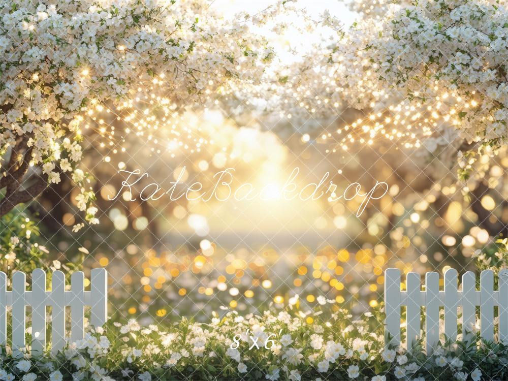 Kate Spring Floral Garden Sunlight Backdrop Designed by Mini MakeBelieve - Image 5