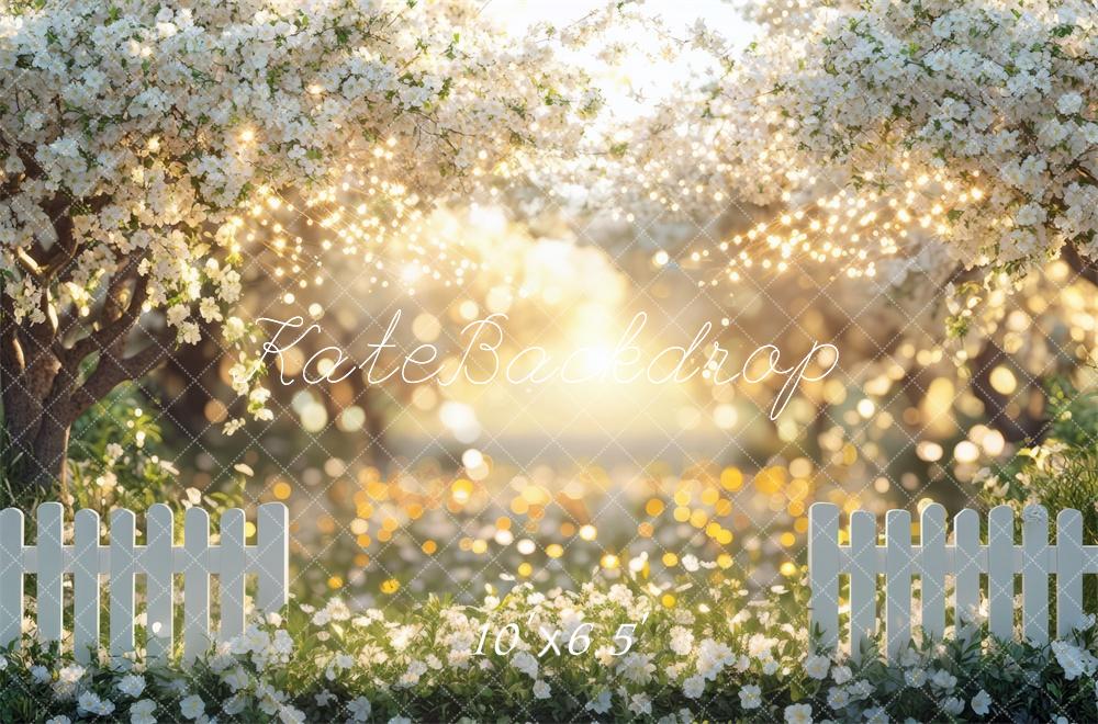 Kate Spring Floral Garden Sunlight Backdrop Designed by Mini MakeBelieve - Image 6