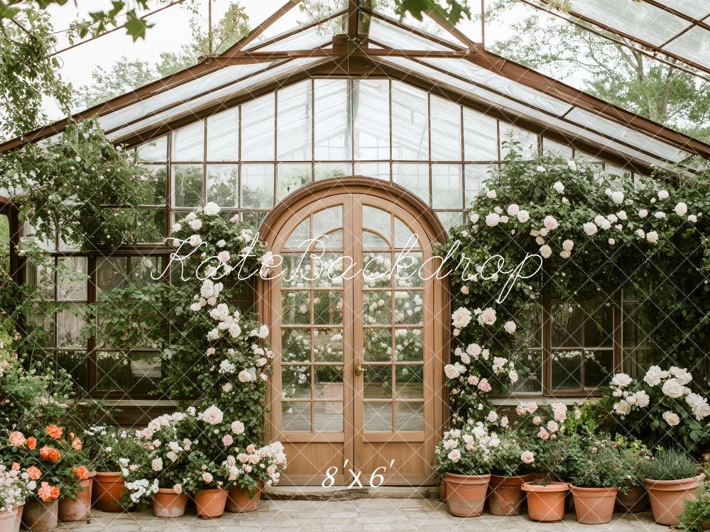 Kate Spring Floral Greenhouse Garden Backdrop Designed by Patty Robert - Image 7