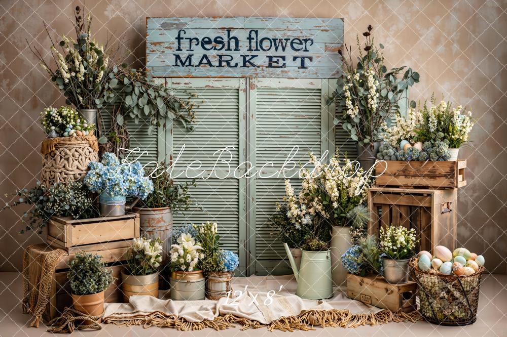 Kate Spring Florals Market Rustic Crates Backdrop Designed by Emstselch - Image 8