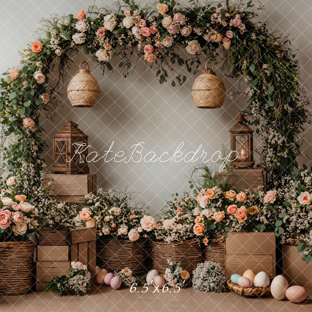 Kate Spring Flower Arch Easter Rustic Backdrop Designed by Emetselch - Image 2