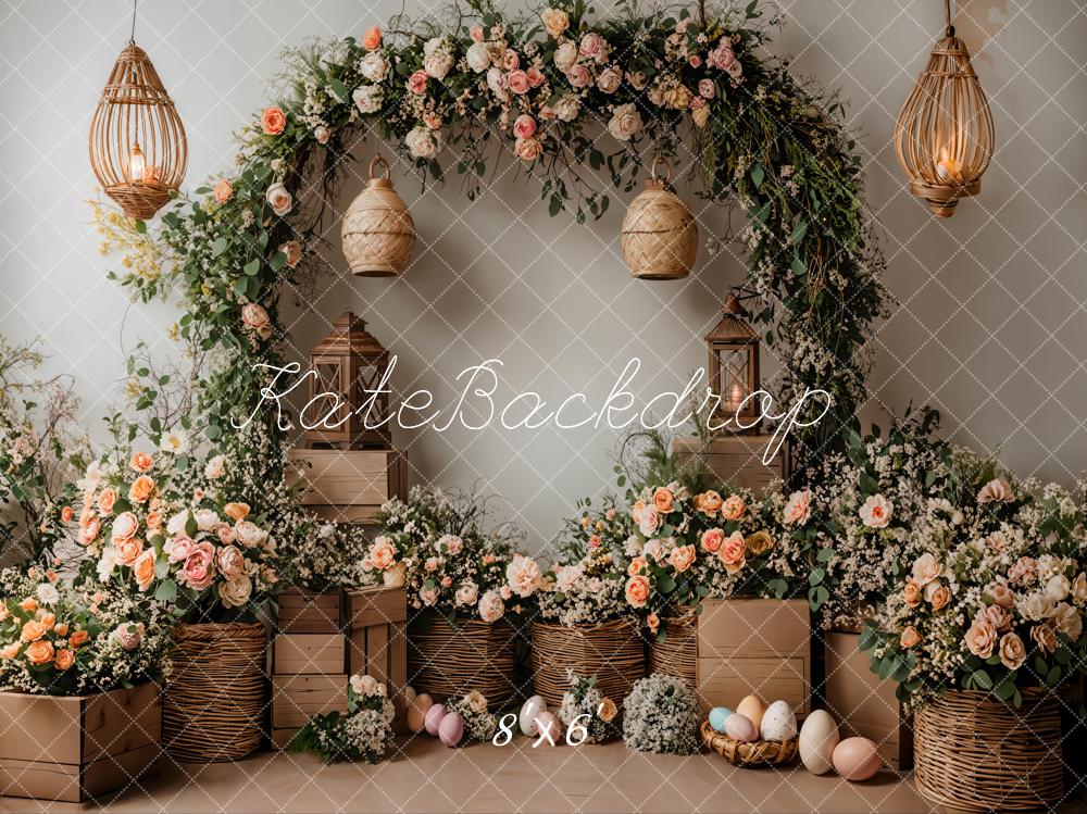 Kate Spring Flower Arch Easter Rustic Backdrop Designed by Emetselch - Image 3