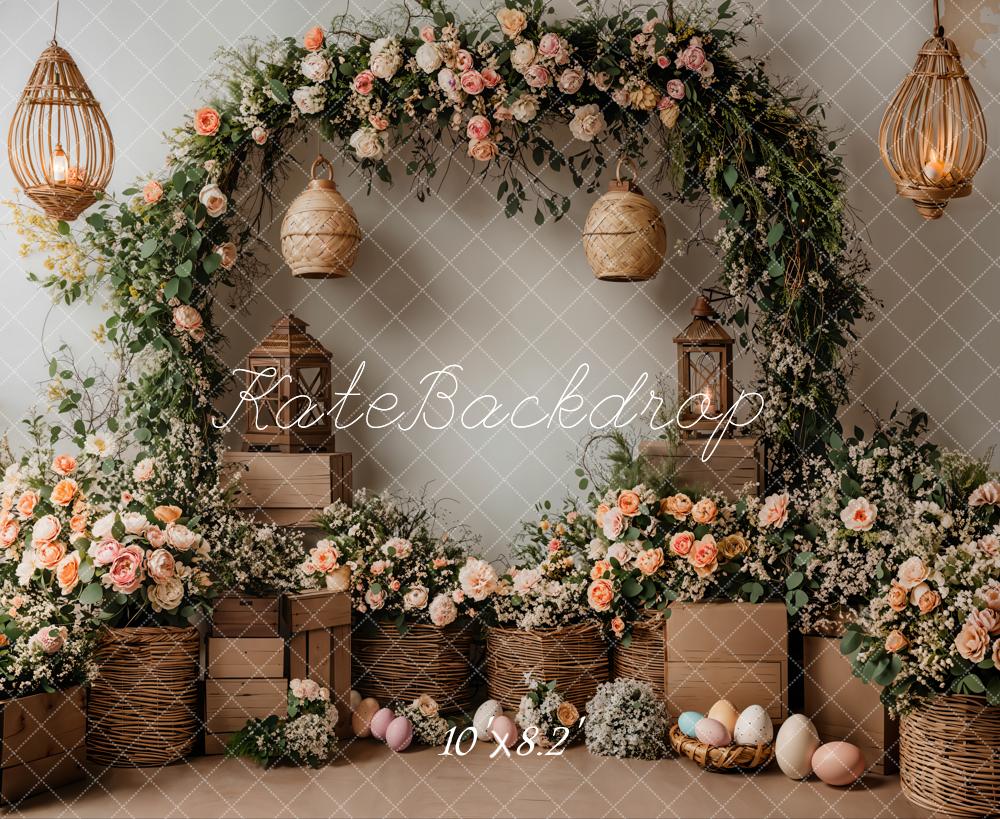 Kate Spring Flower Arch Easter Rustic Backdrop Designed by Emetselch - Image 5