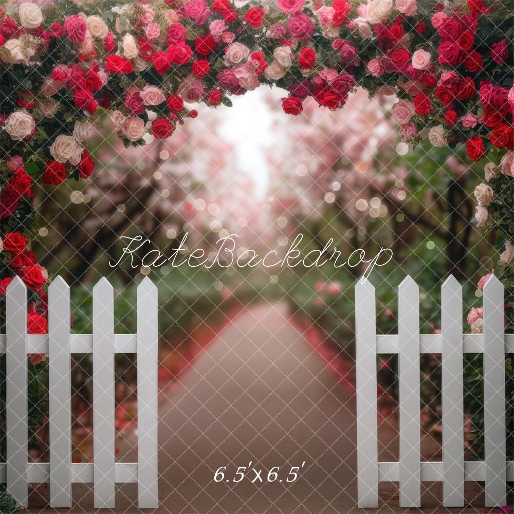 Kate Spring Flower Arch Garden Fence Backdrop Designed by Mini MakeBelieve - Image 2