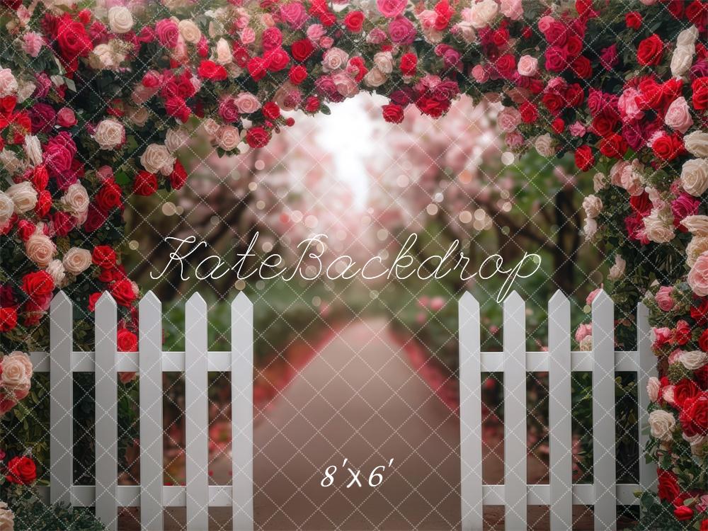 Kate Spring Flower Arch Garden Fence Backdrop Designed by Mini MakeBelieve - Image 3