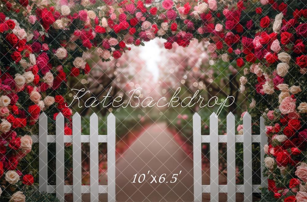 Kate Spring Flower Arch Garden Fence Backdrop Designed by Mini MakeBelieve - Image 4
