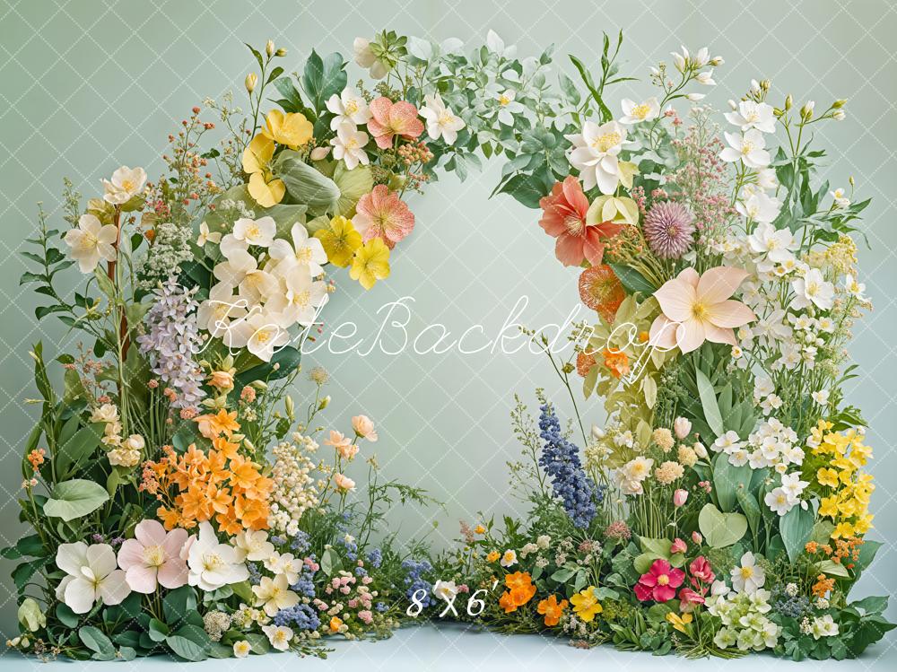 Kate Spring Flower Arch Greenery Backdrop Designed by Emetselch - Image 3