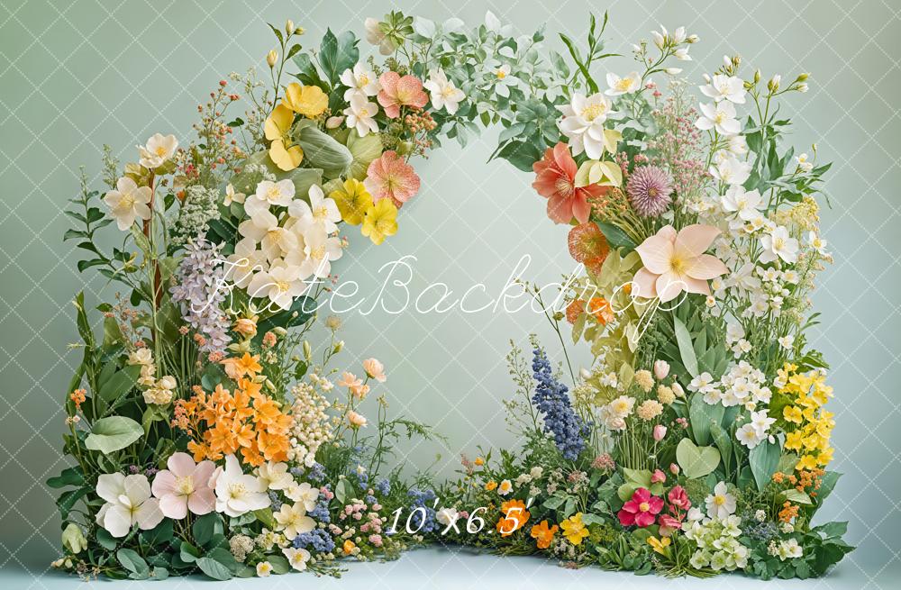 Kate Spring Flower Arch Greenery Backdrop Designed by Emetselch - Image 4