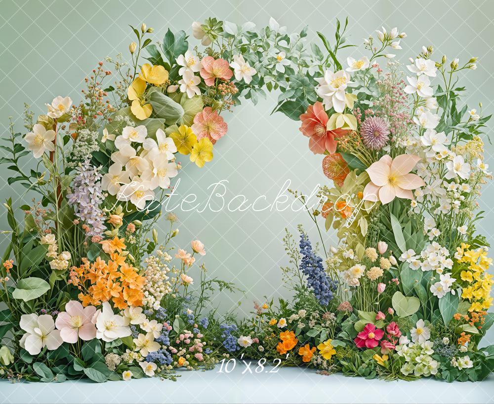 Kate Spring Flower Arch Greenery Backdrop Designed by Emetselch - Image 5
