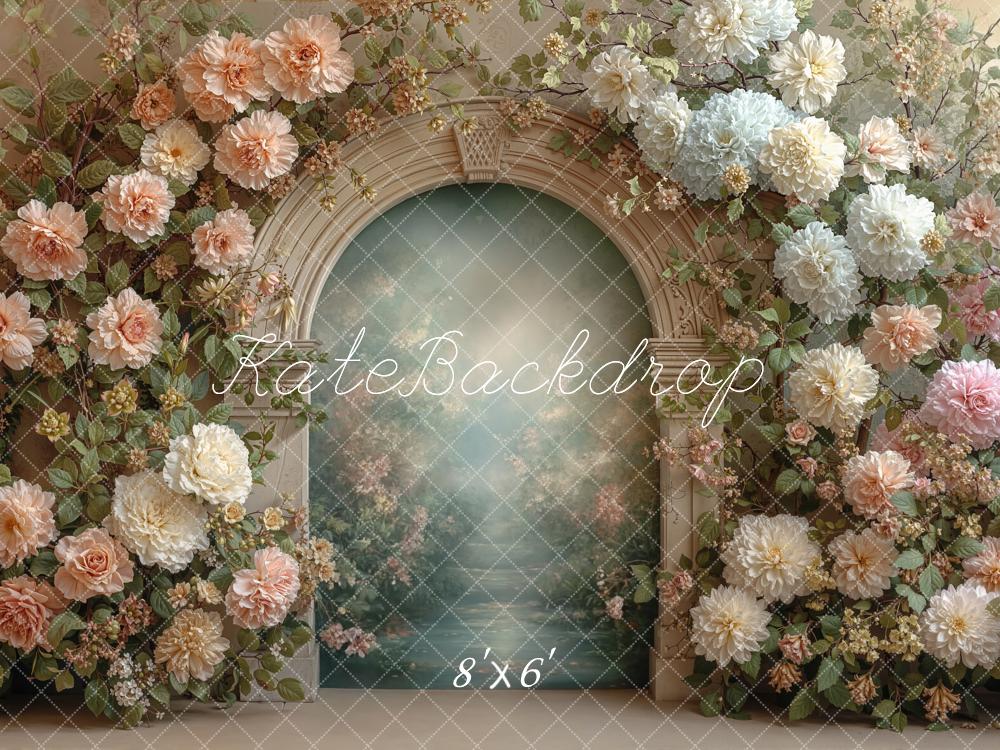 Kate Spring Flower Arch Pastel Backdrop Designed by Emetselch - Image 3