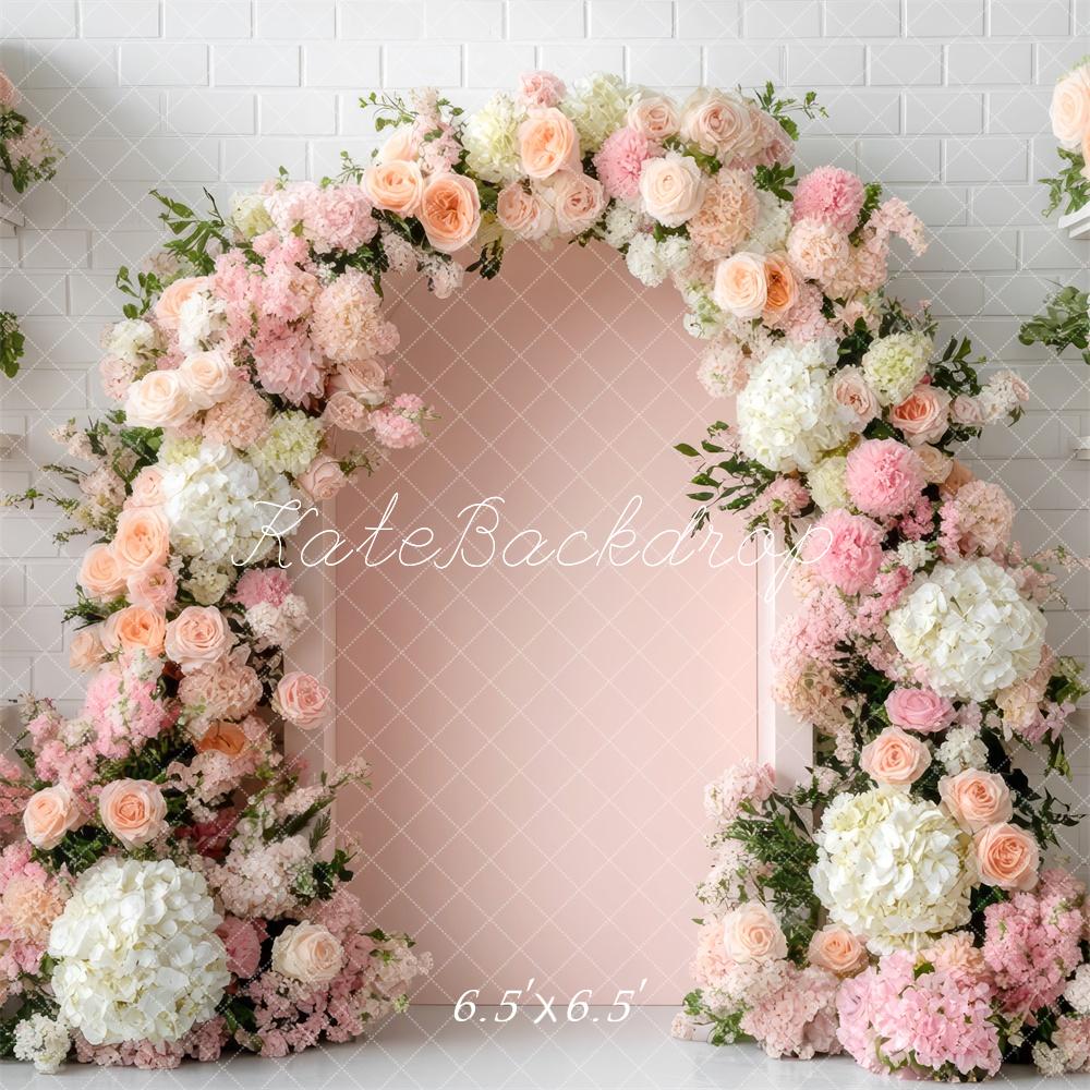 Kate Spring Flower Arch Pink Backdrop Designed by Mini MakeBelieve - Image 2