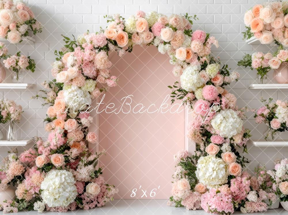 Kate Spring Flower Arch Pink Backdrop Designed by Mini MakeBelieve - Image 3