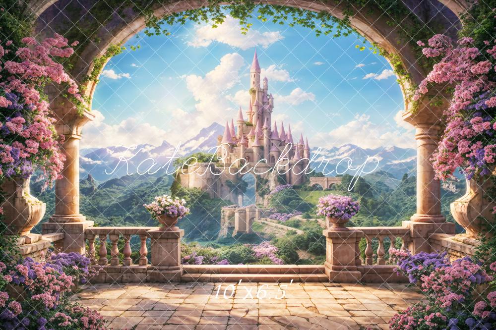 Kate Spring Flower Arch Windowsill Castle Backdrop Designed by Chain Photography - Image 3