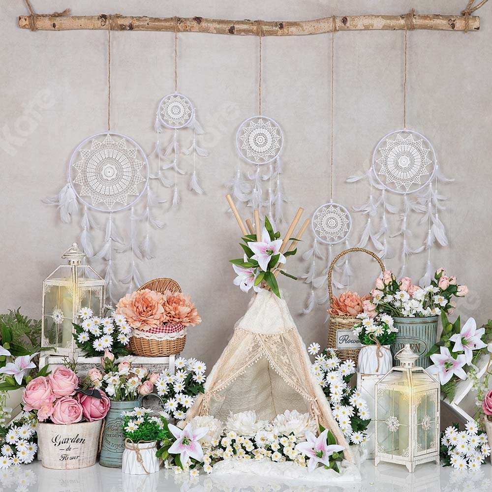 Kate Spring Flower Backdrop Tent Bohemian Pendant Designed by Emetselch - Image 3