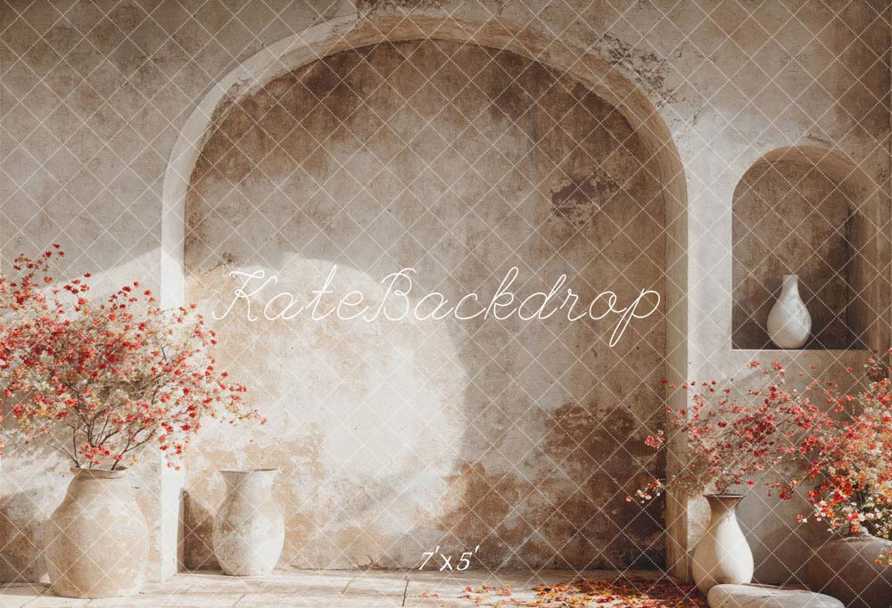 Kate Spring Flower Pot Arch Wall Backdrop Designed by Emetselch - Image 2