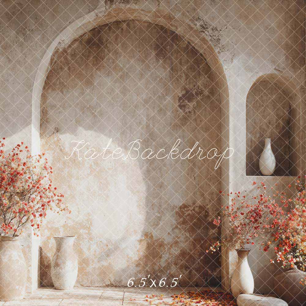 Kate Spring Flower Pot Arch Wall Backdrop Designed by Emetselch - Image 3