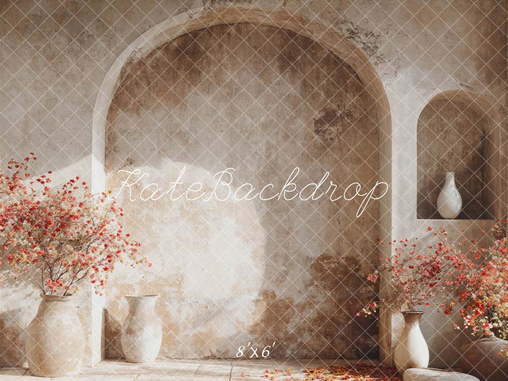 Kate Spring Flower Pot Arch Wall Backdrop Designed by Emetselch - Image 4