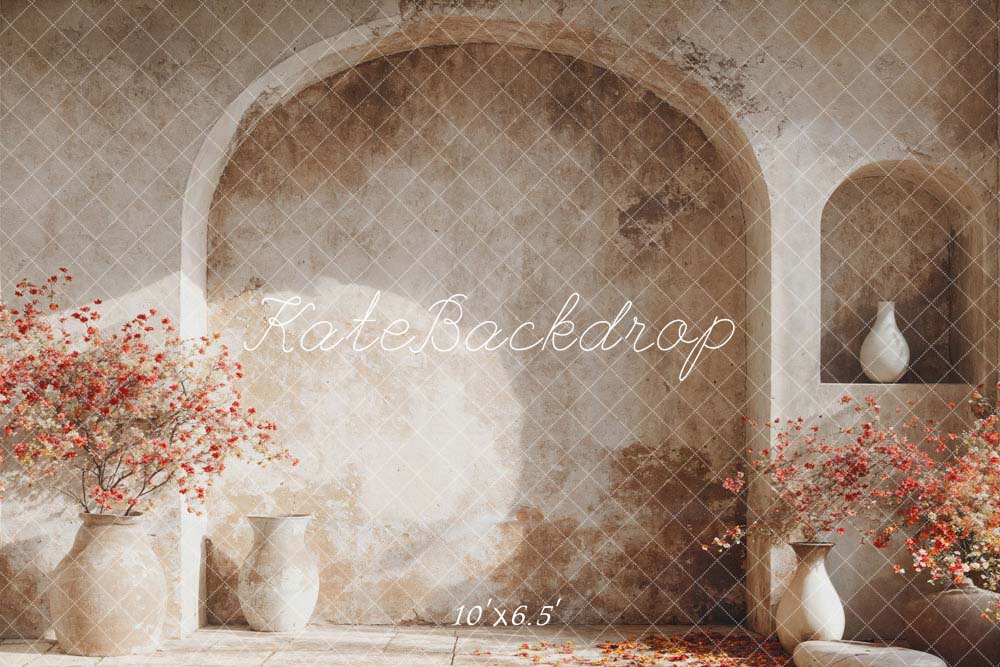 Kate Spring Flower Pot Arch Wall Backdrop Designed by Emetselch - Image 5