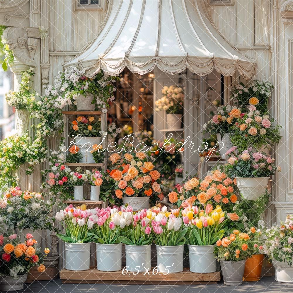 Kate Spring Flower Shop Floral Backdrop Designed by Mini MakeBelieve - Image 3