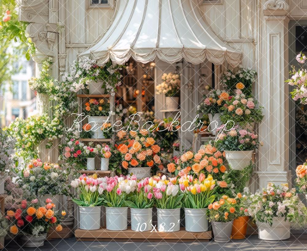 Kate Spring Flower Shop Floral Backdrop Designed by Mini MakeBelieve - Image 5