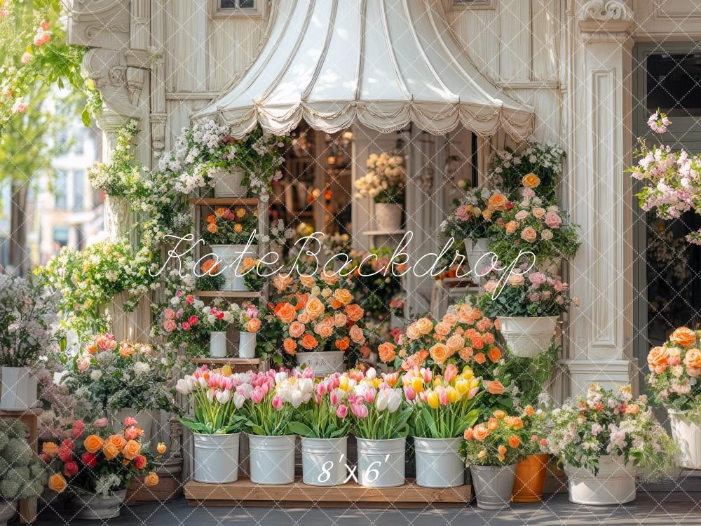 Kate Spring Flower Shop Floral Backdrop Designed by Mini MakeBelieve - Image 6