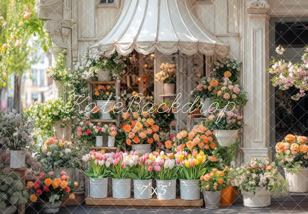 Kate Spring Flower Shop Floral Backdrop Designed by Mini MakeBelieve - Image 7