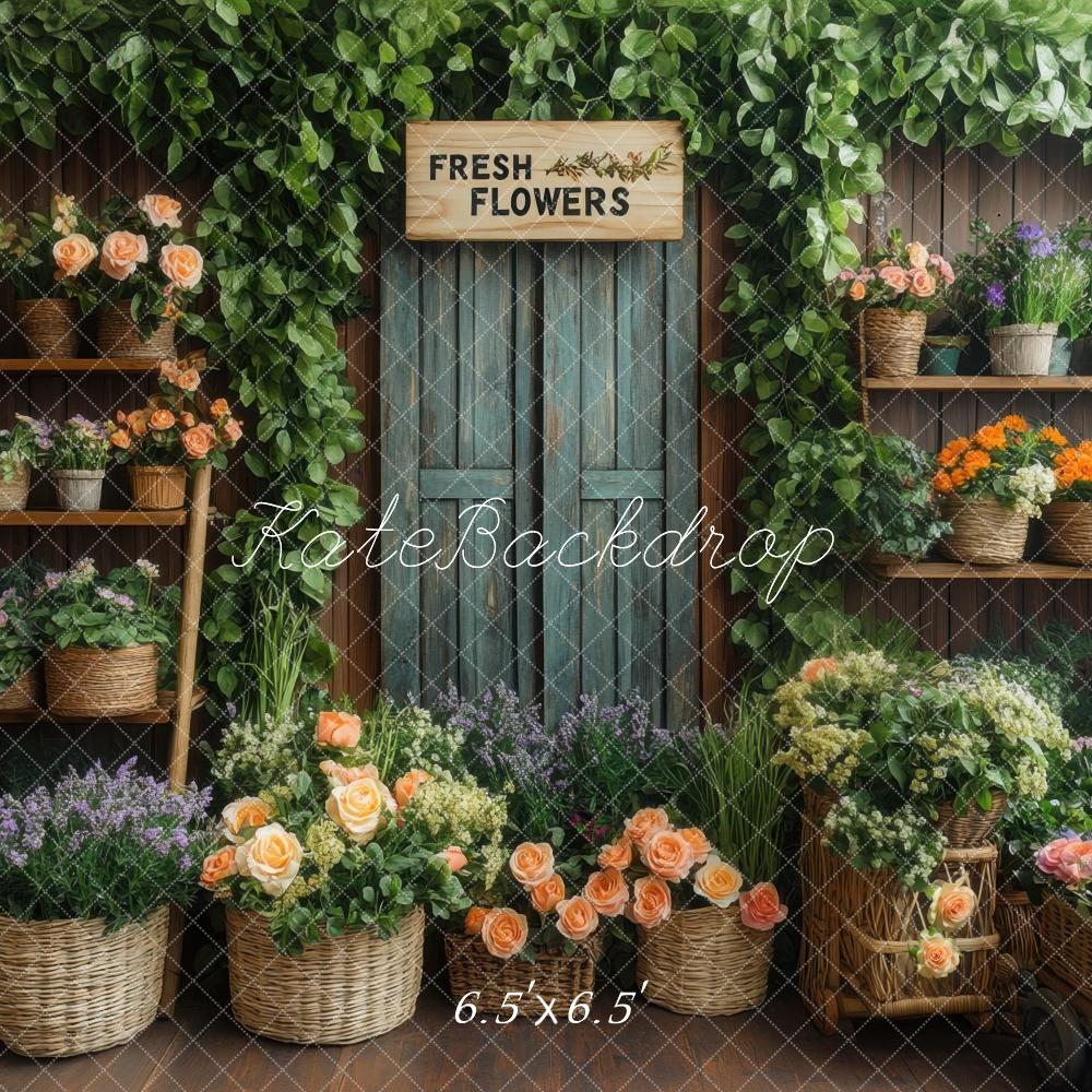 Kate Spring Flower Shop Rustic Backdrop Designed by Mini MakeBelieve - Image 4