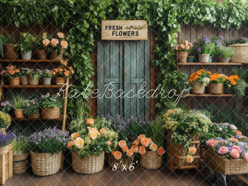 Kate Spring Flower Shop Rustic Backdrop Designed by Mini MakeBelieve - Image 5