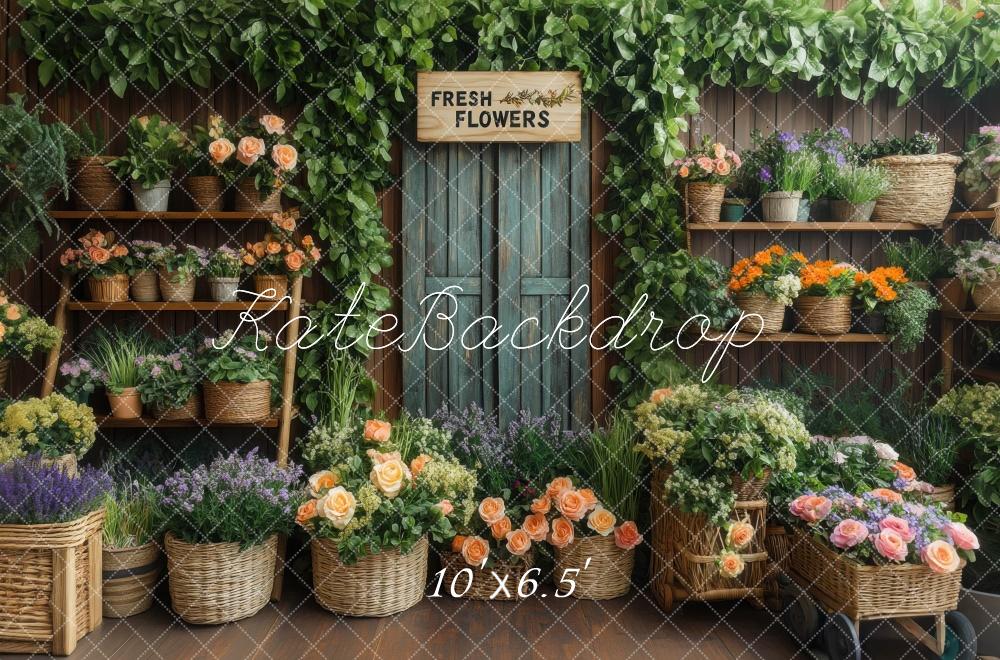 Kate Spring Flower Shop Rustic Backdrop Designed by Mini MakeBelieve - Image 6
