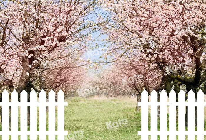 Kate Spring Flower Tree Backdrop Fence Designed by Chain Photography - Image 2