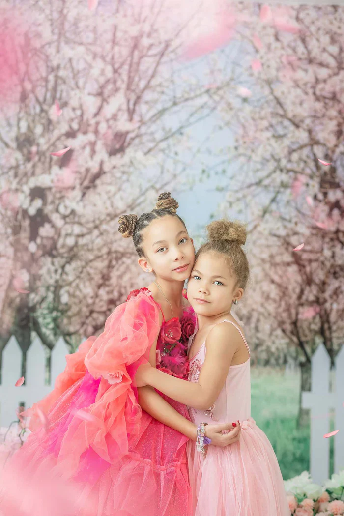 Kate Spring Flower Tree Backdrop Fence Designed by Chain Photography - Image 3