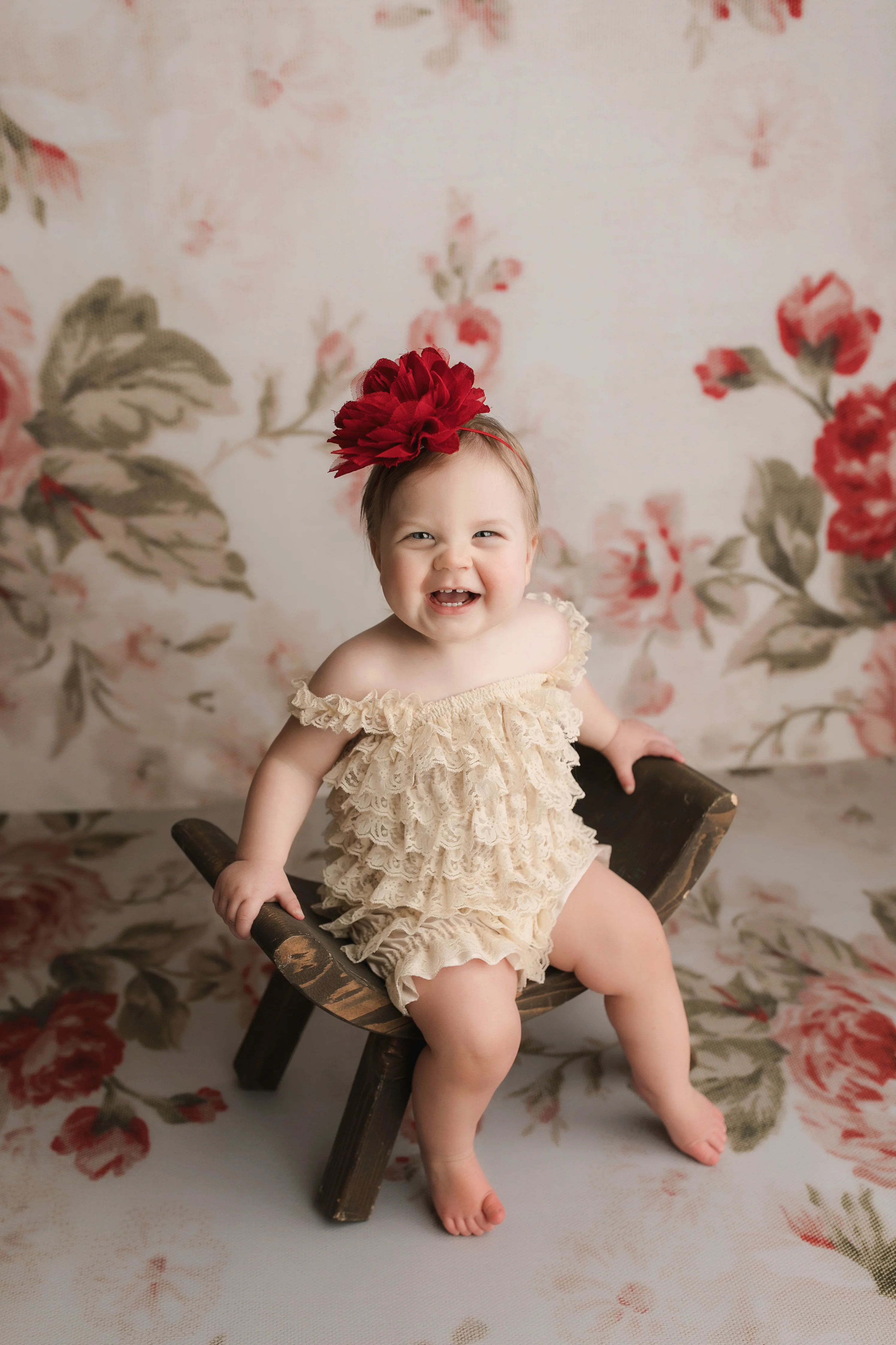 Kate Spring Flower White Wall Backdrops For Children Photography - Image 4