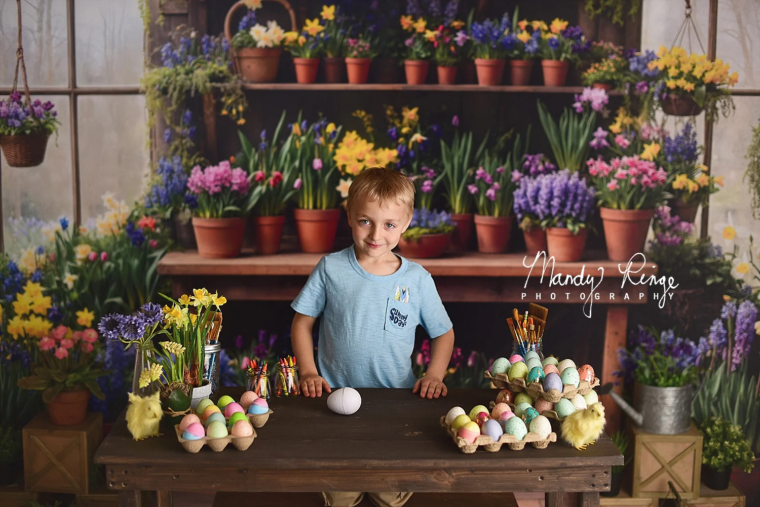 Kate Spring Flower Window Garden Backdrop Designed by Emetselch - Image 3