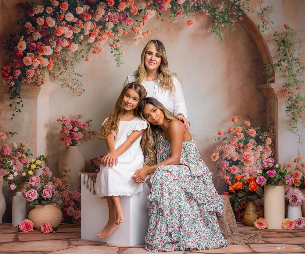 Kate Spring Flowers Arch Wall Backdrop Designed by Emetselch - Image 5