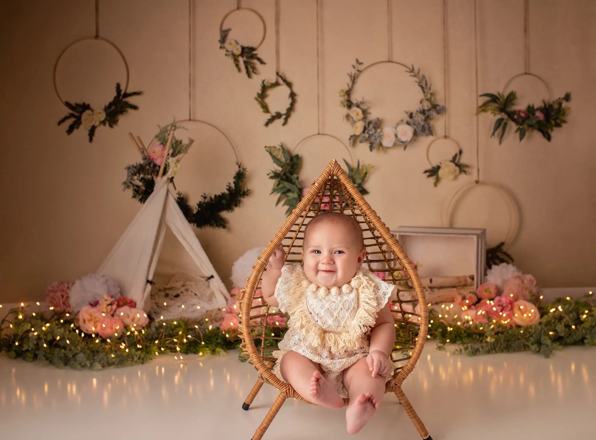 Kate Spring Flowers Camping Children Backdrop Designed by Mandy Ringe Photography - Image 5