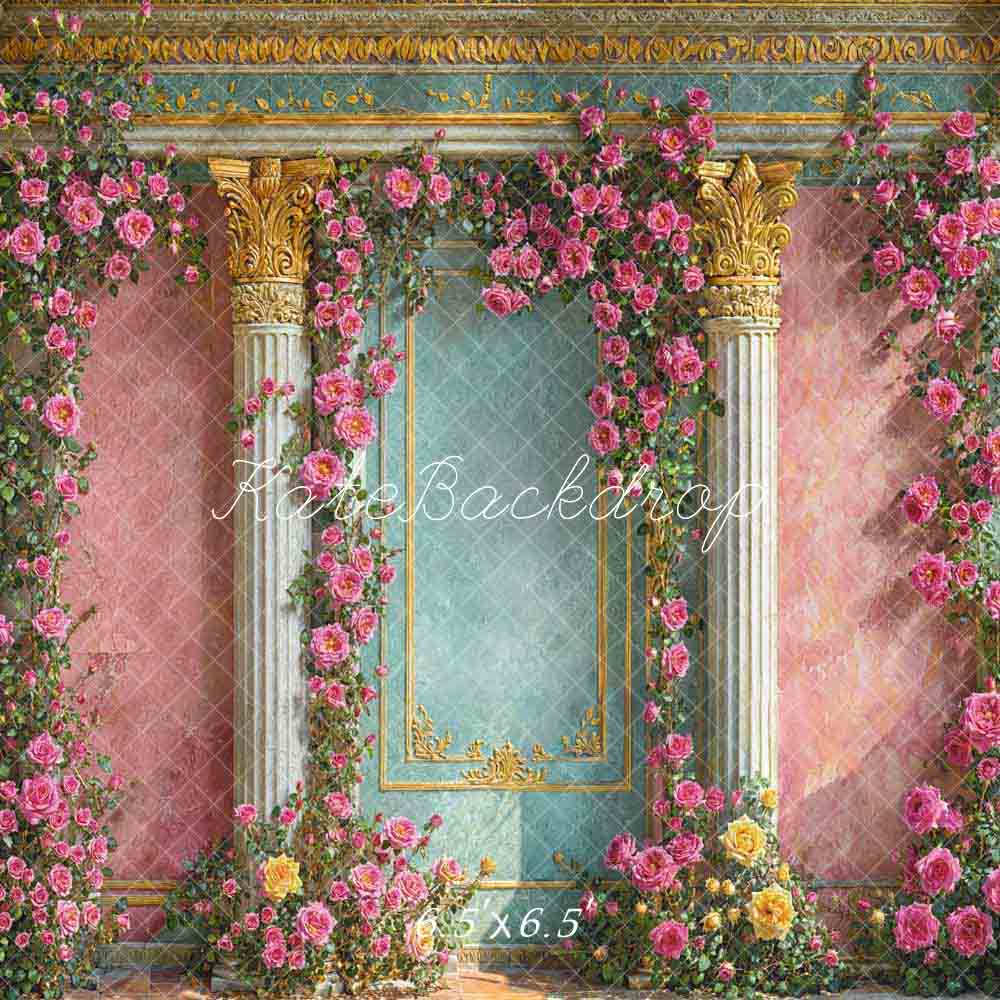 Kate Spring Flowers European Style Wall Backdrop Designed by Emetselch - Image 2