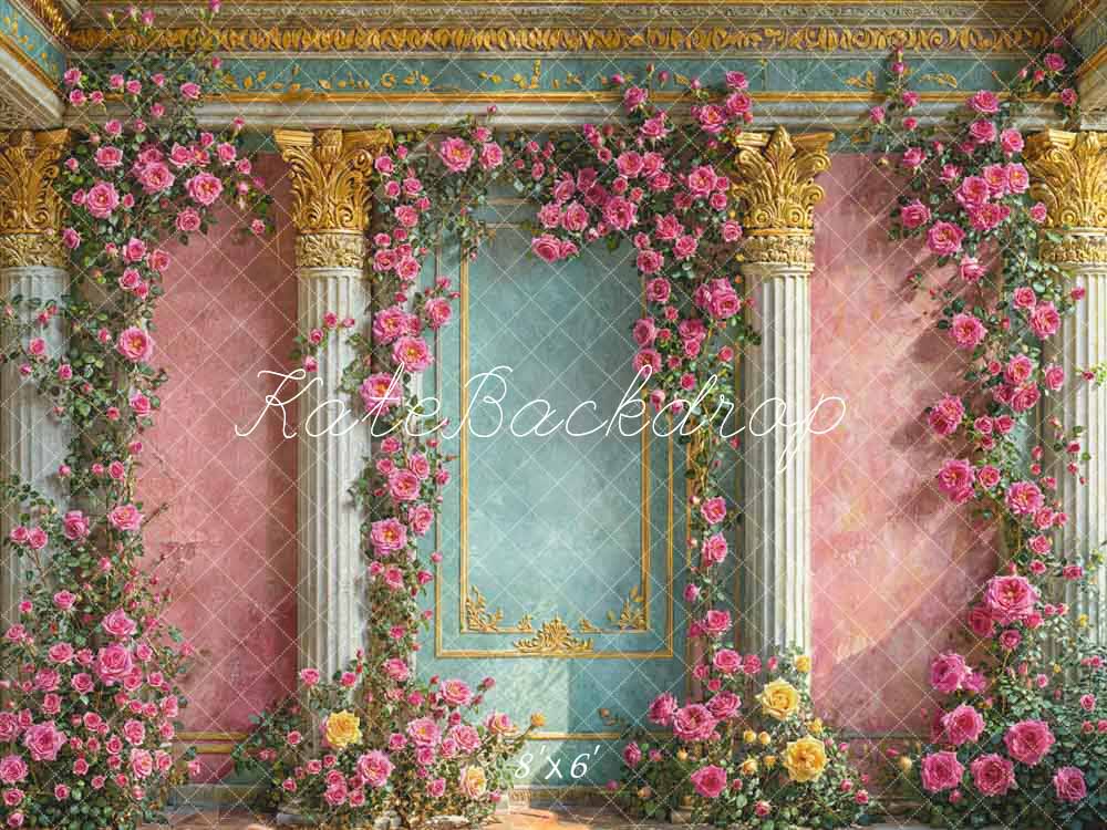 Kate Spring Flowers European Style Wall Backdrop Designed by Emetselch - Image 3