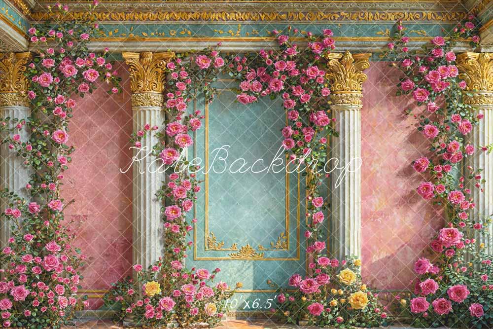 Kate Spring Flowers European Style Wall Backdrop Designed by Emetselch - Image 4