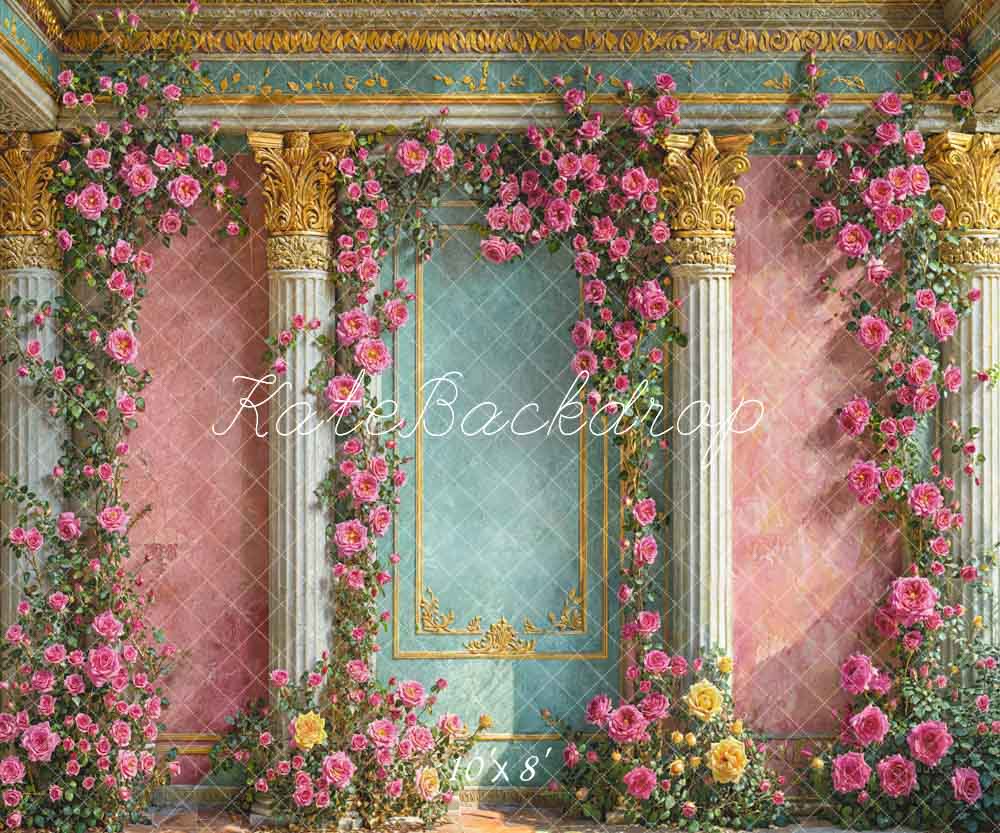 Kate Spring Flowers European Style Wall Backdrop Designed by Emetselch - Image 5
