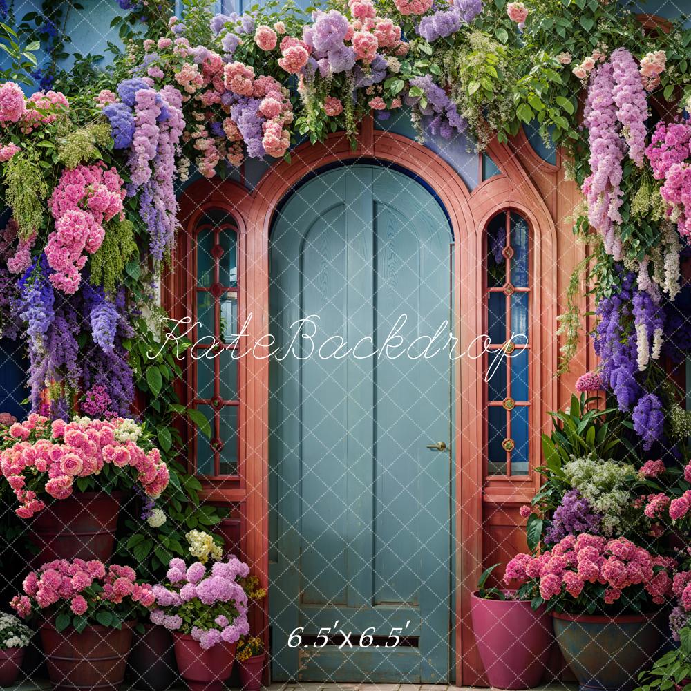 Kate Spring Flowers Front Door Backdrop Designed by Emetselch - Image 2