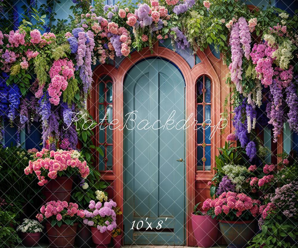 Kate Spring Flowers Front Door Backdrop Designed by Emetselch - Image 5
