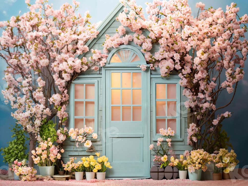 Kate Spring/Easter Flowers House Backdrop Designed by Emetselch - Image 6